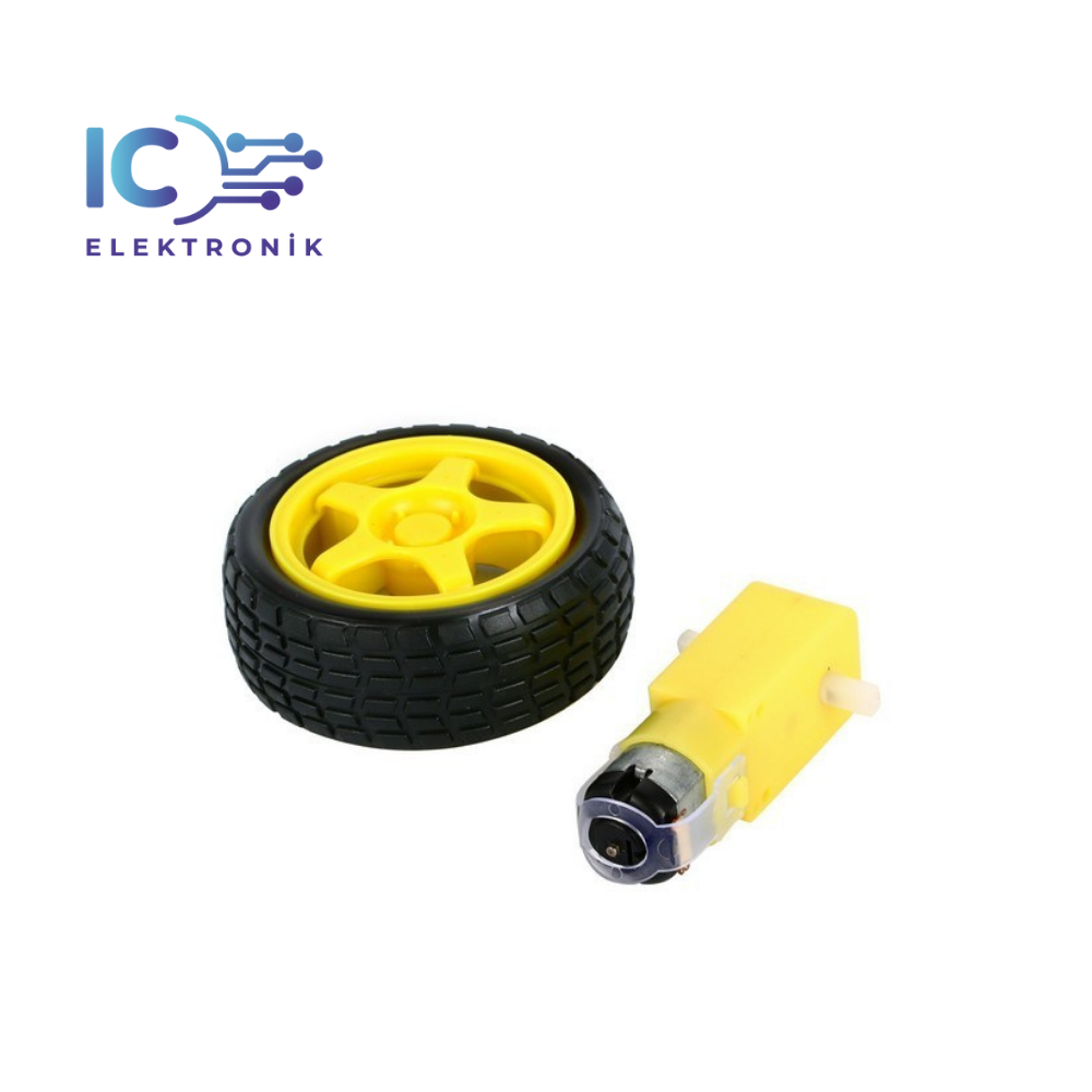 6V 250 Rpm Motor Uyumlu Teker