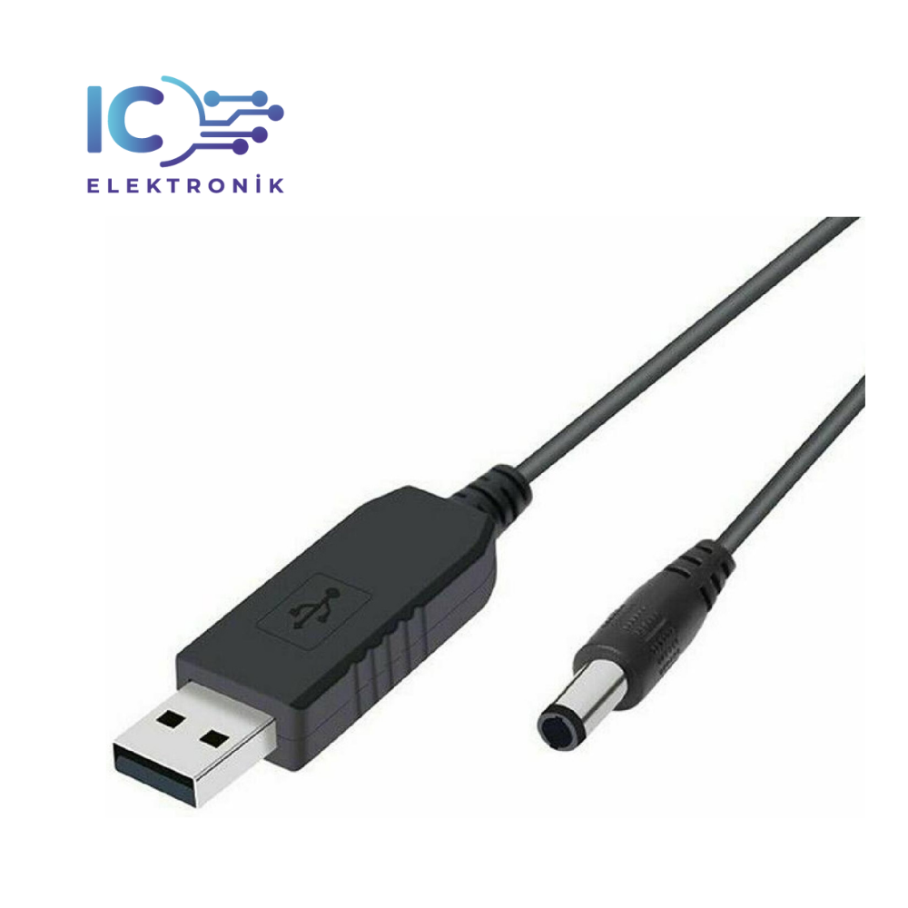 USB-Barrel Jak Voltaj Yükseltici Giriş-Çıkış 5-12V