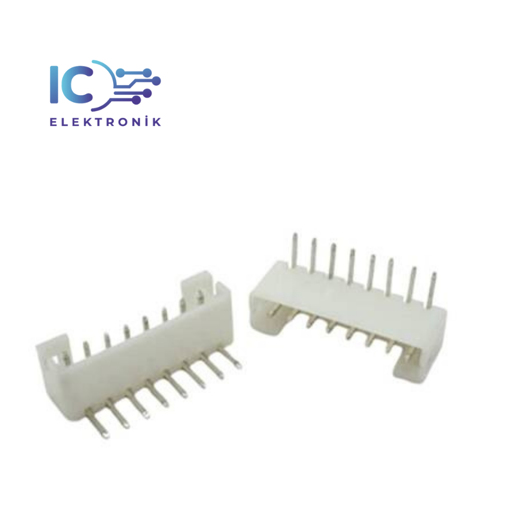 JST-XH 2.54mm Soketli 8 Pin Eğik Tunik Konnektör