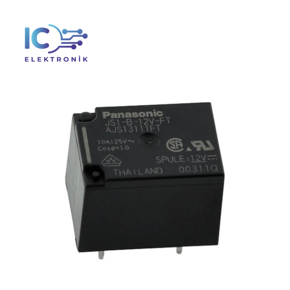 JS1-B-12V-F-T Panasonic Röle (12Vdc 10A)