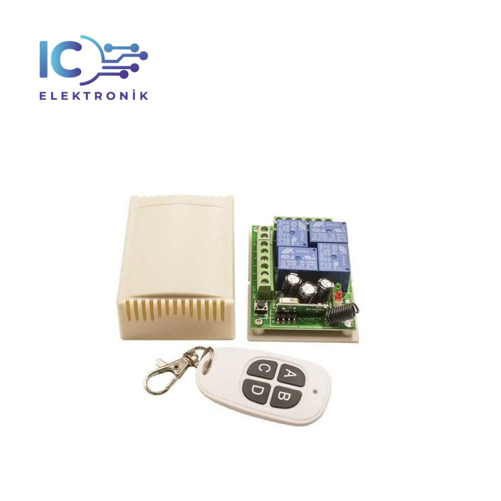 4 Channel 12V Remote Control Rf Module Receiver Transmitter