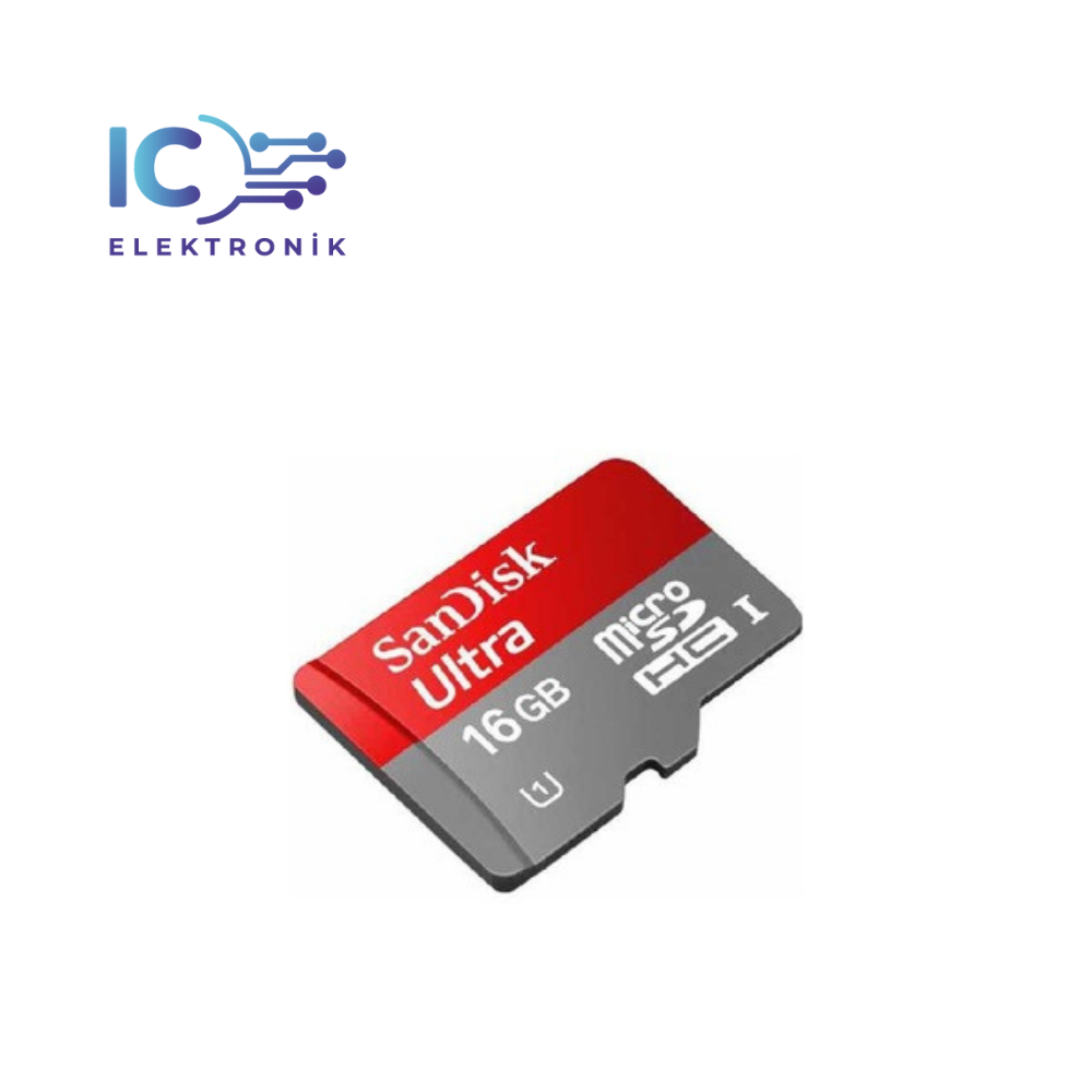 SanDisk 16 GB microSDHC Hafıza Kartı Class10 - 98 MB/sn Okuma Hızı