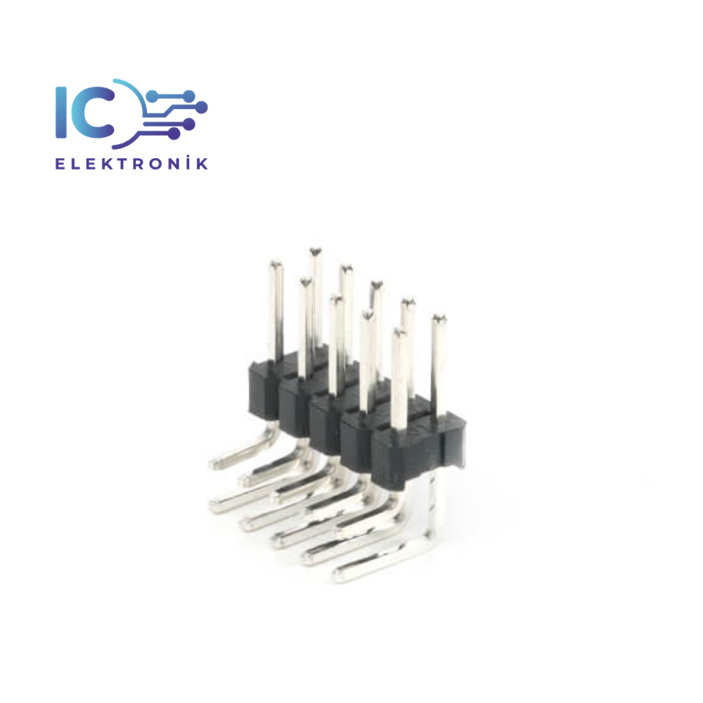 10 Pin (2x5) 2.54mm Erkek Pin Header THT