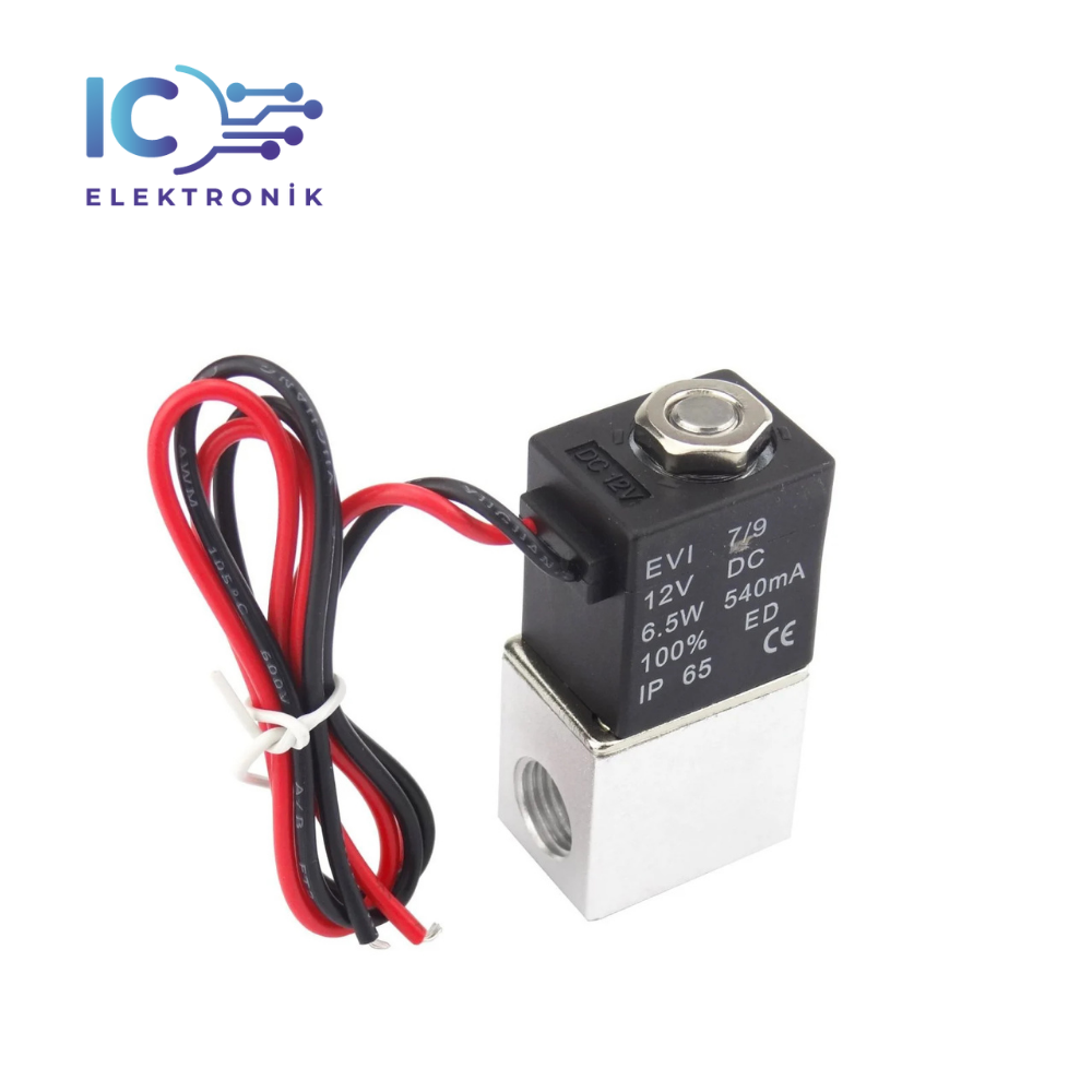 12V Solenoid Vakum Valf- 2 Konumlu 3 Yönlü Pnömatik Valfler Su Hava Gazı Sıcak Elektrik Küresel Vana