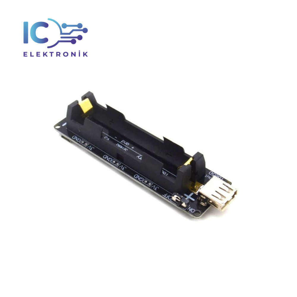 18650 Lityum Pil Yuvası V3 - USB A