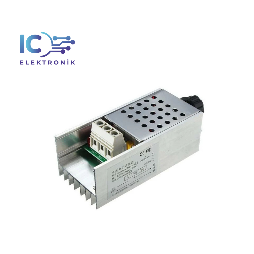 Ac 220V 10000W Motor Dimmer Hız Kontrol Kartı