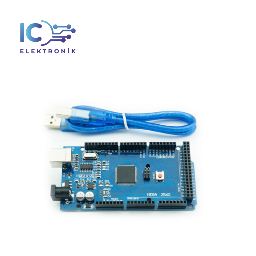Arduino Mega 2560 R3 (Klon) - USB Kablo Hediyeli