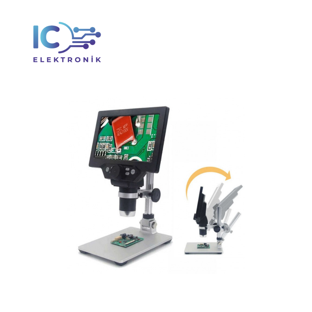 7 inch Ekranlı 12MP 1-1200X Usb Dijital Mikroskop