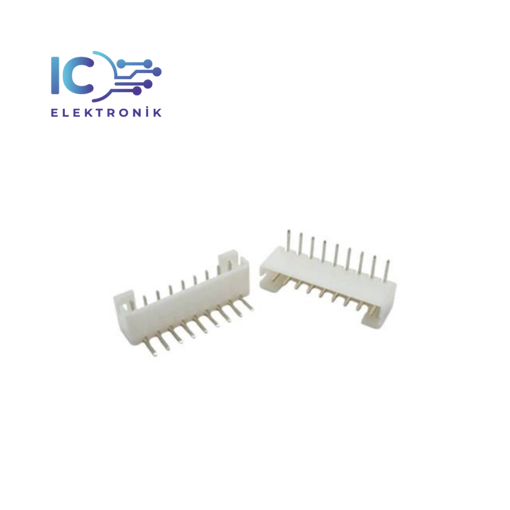 JST-XH 2.54mm Soketli 9 Pin Eğik Tunik Konnektör