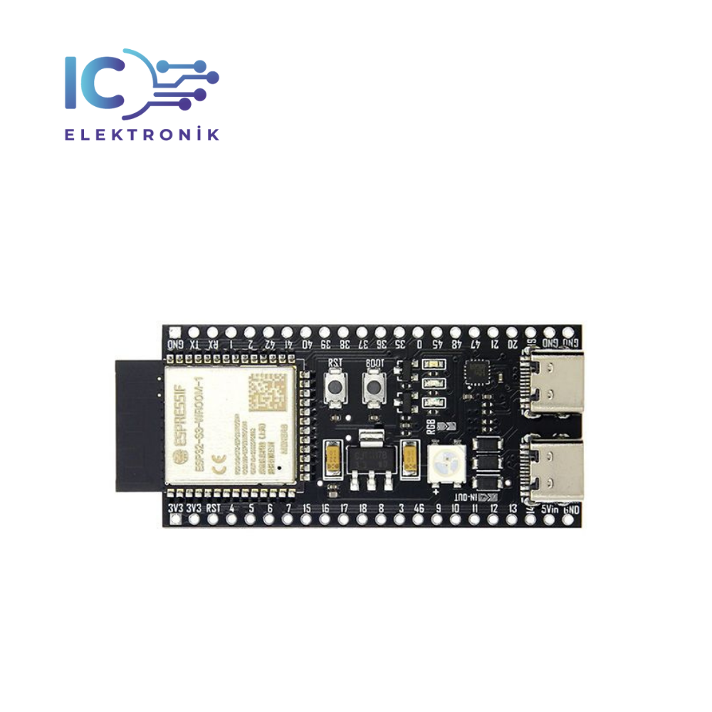 ESP32-S3-DevKitC-1 N16R8 WiFi ve Bluetooth Geliştirme Kartı