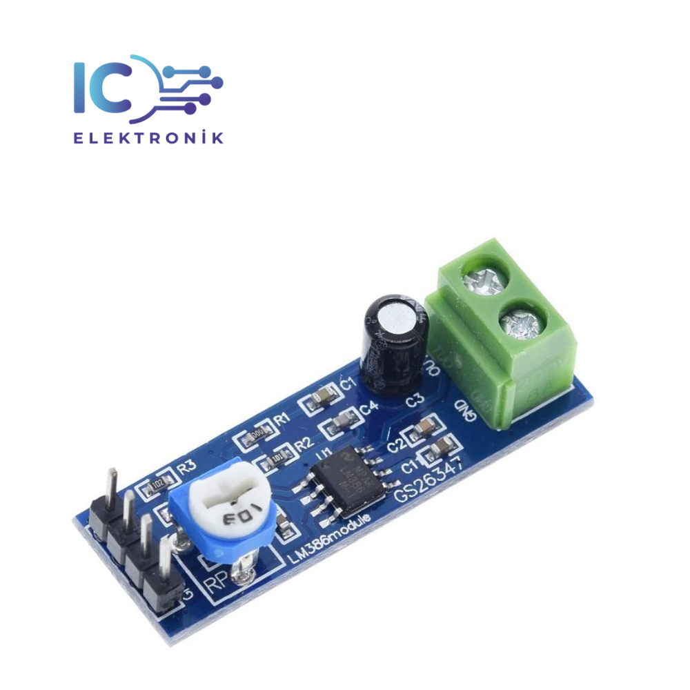 LM386 5-12V Ses Amplifikatör Modülü