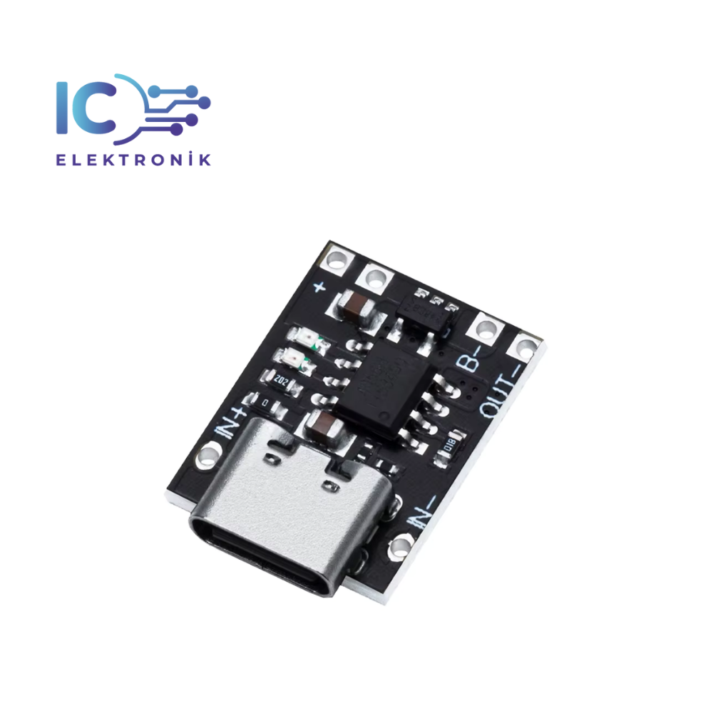 Mini TP4056 3,7V  Şarj Devresi -Korumalı Mod Type C