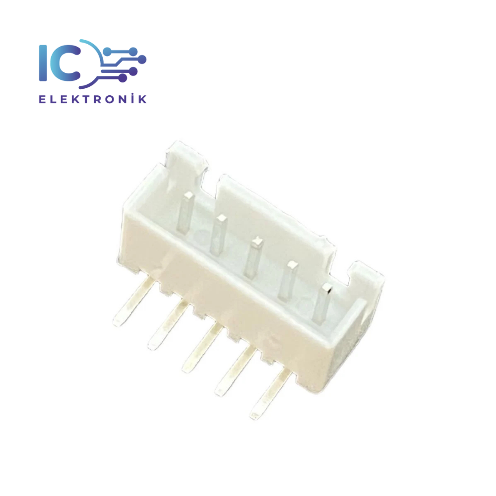 JST-XH 2.54mm Soketli 5 Pin Eğik Tunik Konnektör