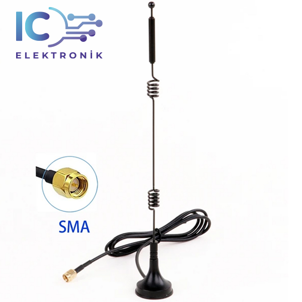 Yüksek Kazançlı 2.4G/5.8G 12dBi SMA Erkek (Male) Wifi Anten 3M