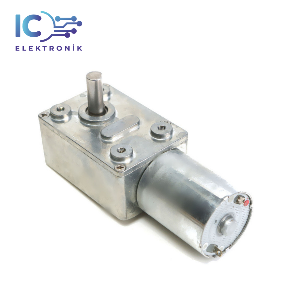 12V 30 RPM L Redüktörlü DC Motor