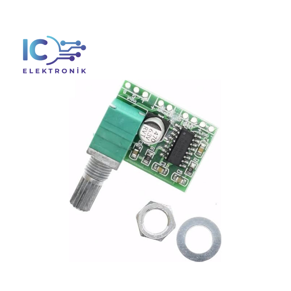 PAM8403 5V Mini Dijital AmfiDevresi Pot AyarlıPAM8403 Mini 5V Digital Amplifier Board with Switch Potentiometer can be USB Powered