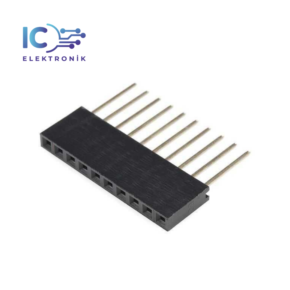 10 Pin Dişi Header 10.7 mm