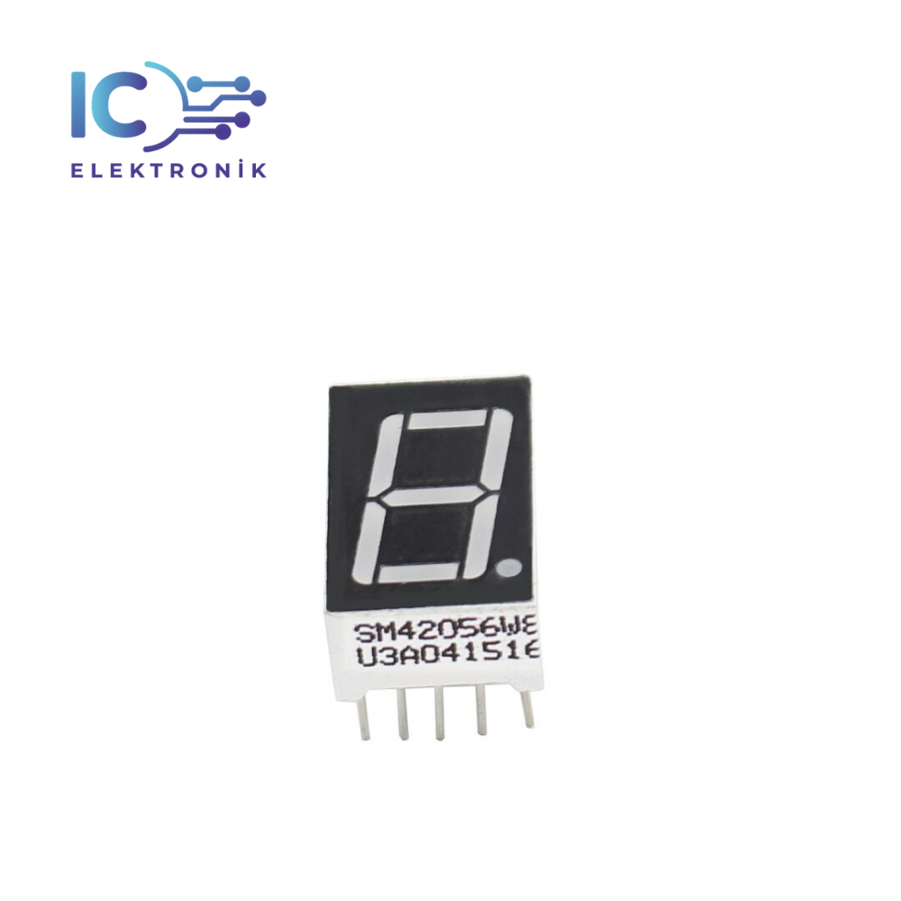 0.56 inç Kırmızı 1 Haneli 7 Segment LED Ekran