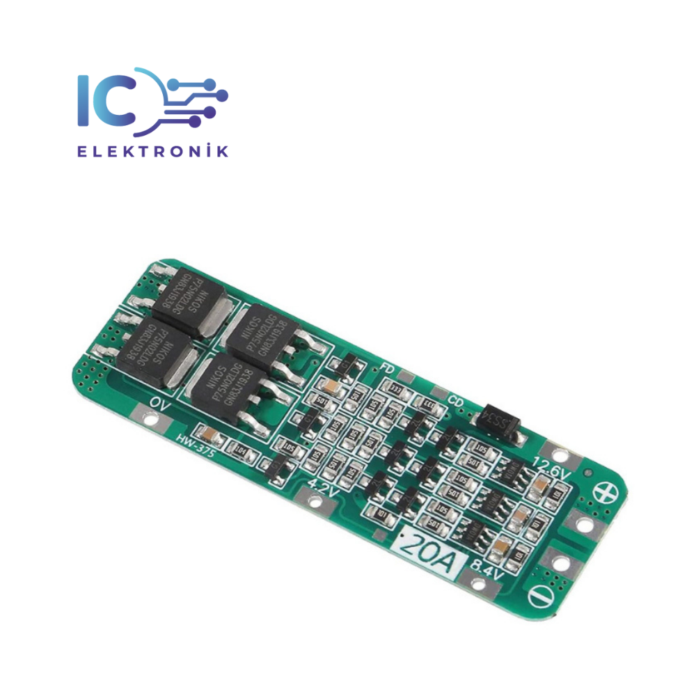 3-20A BMS Module 3s 20a 11.1v Pil Koruma Balans Kartı 18650 Lityum Li-ion Batarya