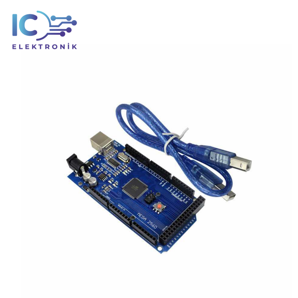Arduino MEGA 2560 R3 Klon - USB Kablo Hediyeli -  (USB Chip CH340)