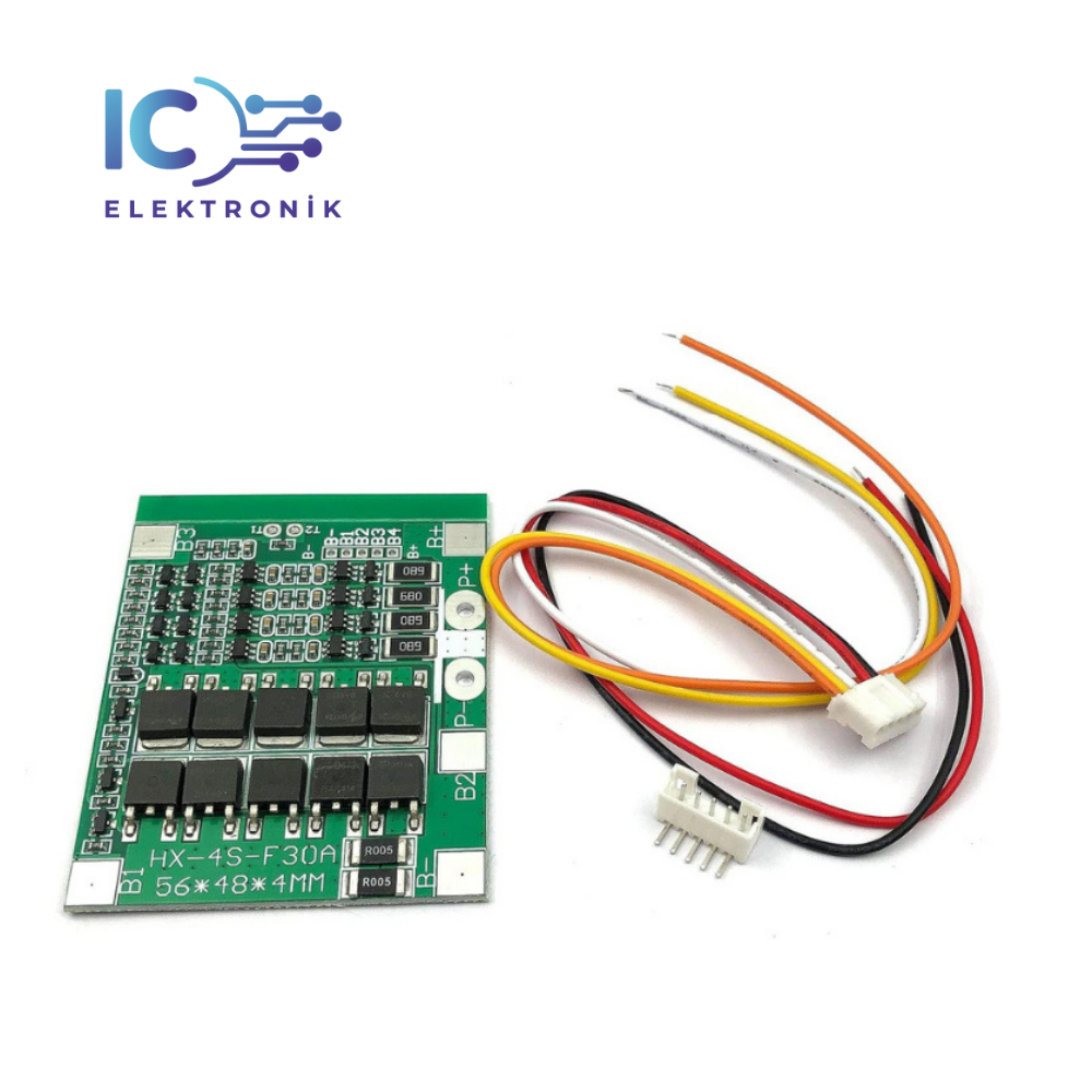 4S 30A LiFePO4 Batarya BMS Balanslı 3.2V Pil Şarj Kartı (yeşil)