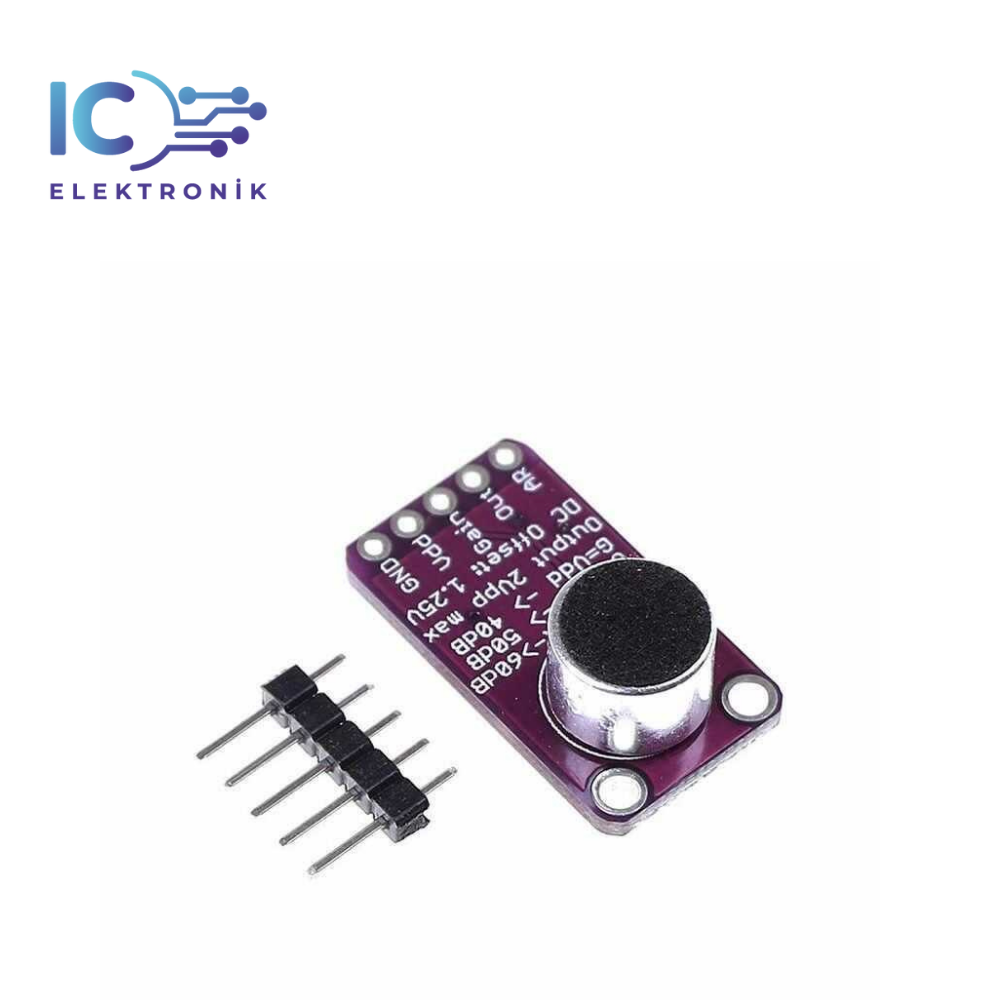 Max9814 Mikrofon Amplifikatörü - Amplifikatör Modülü - Arduino Uyumlu