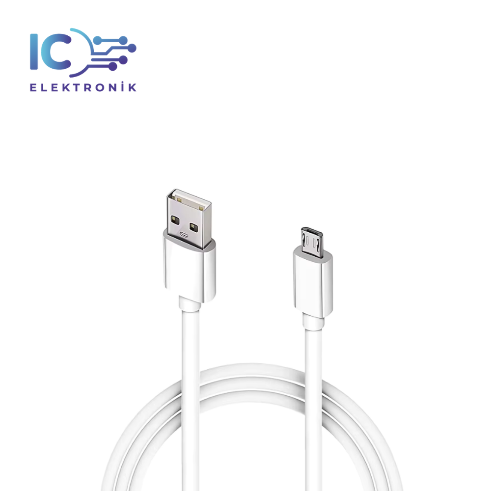 Android Micro Usb Hızlı Şarj ve Data Kablosu 0.8 Mt