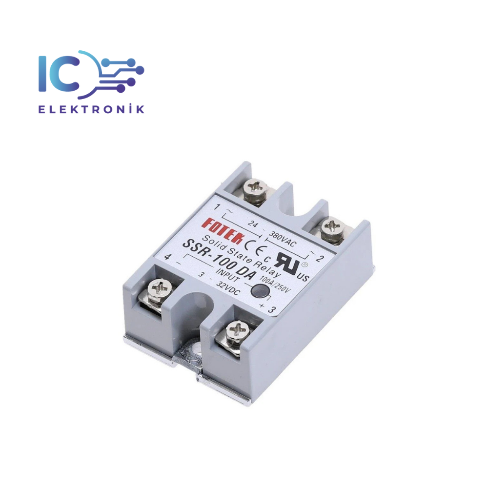 SSR-100DA (100A) Solid State Röle (Geliştirme Kartlarıyla Uyumlu)