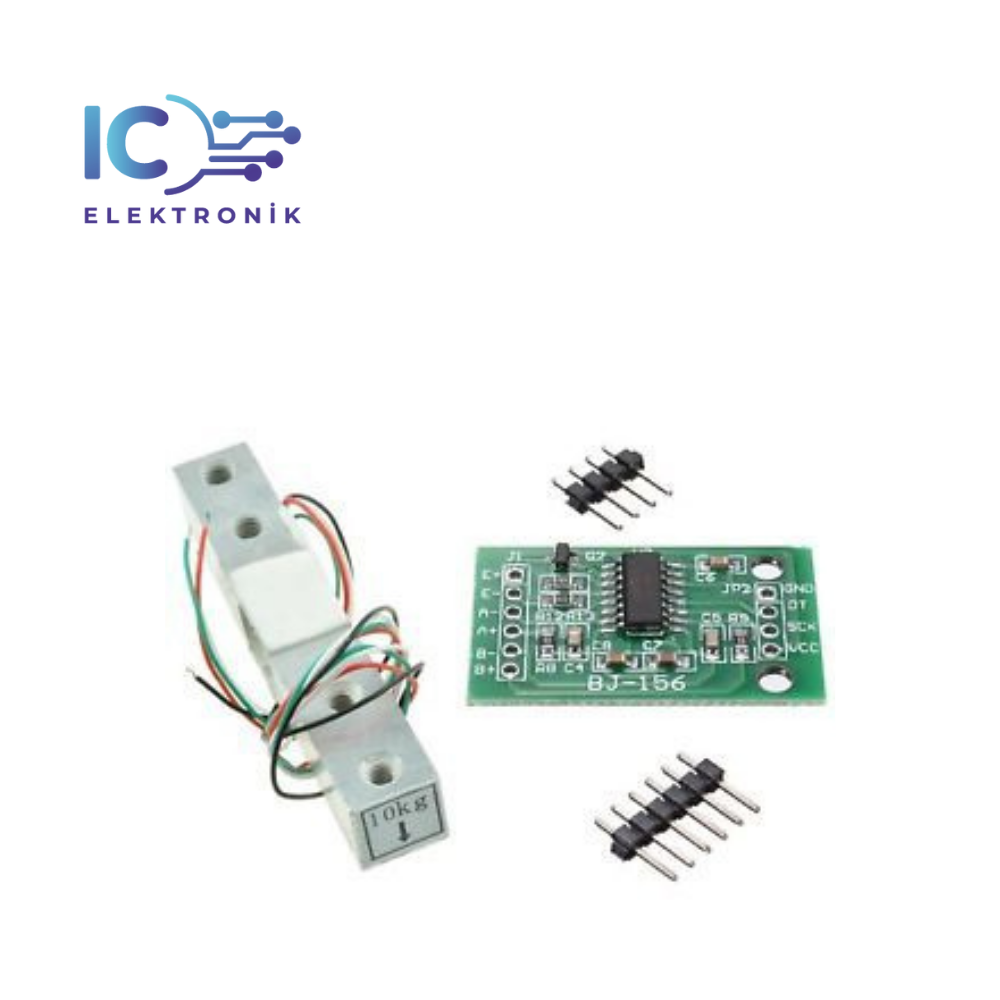 1kg Yük Hücresi + Hx711 Modül Ağırlık Takımı