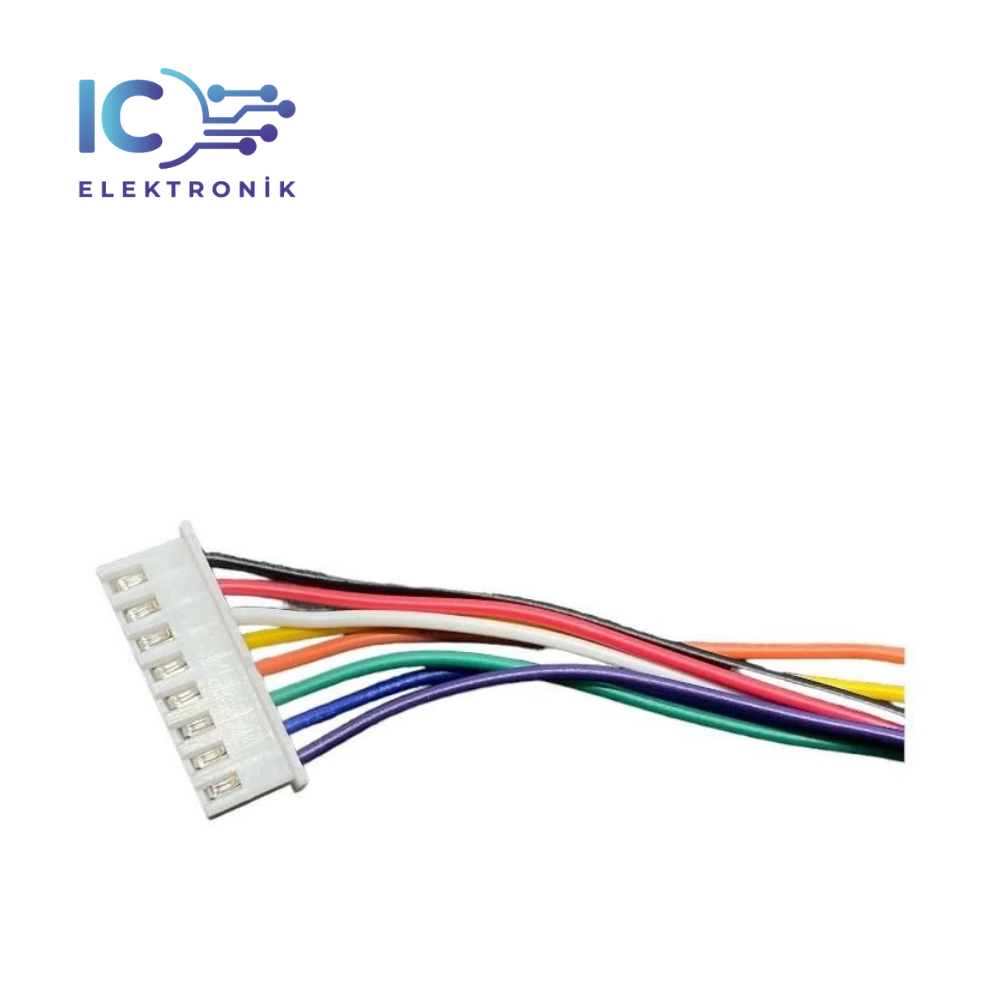 JST-XH 2.54mm 8 Pin Tek Damarlı Bağlantı Kablosu 26AWG 20cm