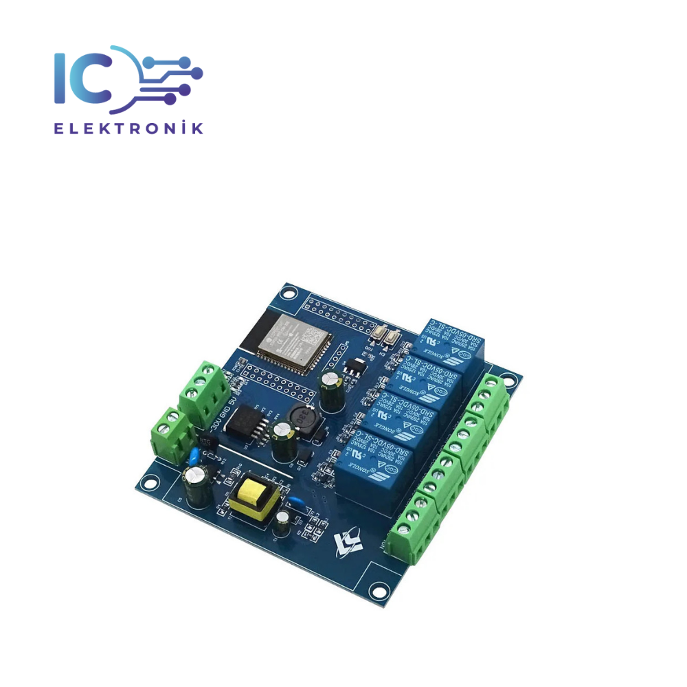 ESP32 Wifi Bluetooth AC 220V/DC 5-30 V 4 Kanal Röle Kartı