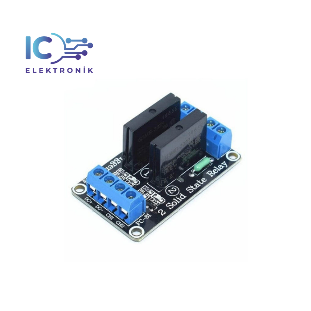 5V - 2 Kanal Solid State Röle Kartı (5V 2A) (Geliştirme Kartlarıyla Uyumlu)
