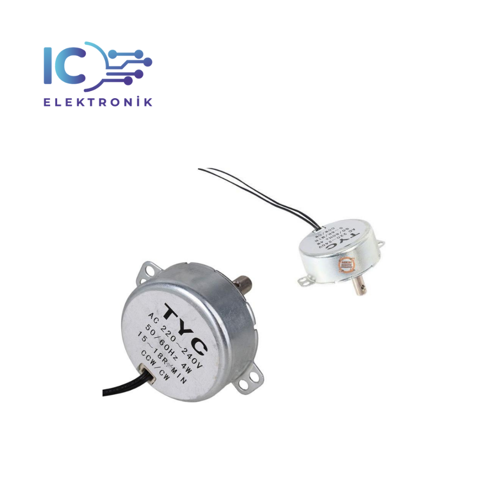 Senkron Motor TYC AC 220-240V 50-60Hz 15/18 RPM