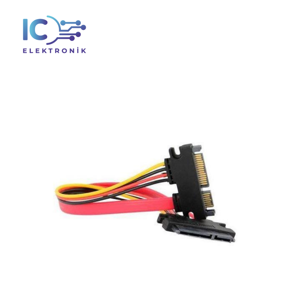 Sata Kablo 50 Cm Erkek Dişi  15+7 Pin