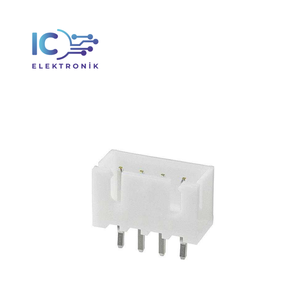 JST-XH 2.54mm Soketli 4 Pin Düz Tunik Konnektör
