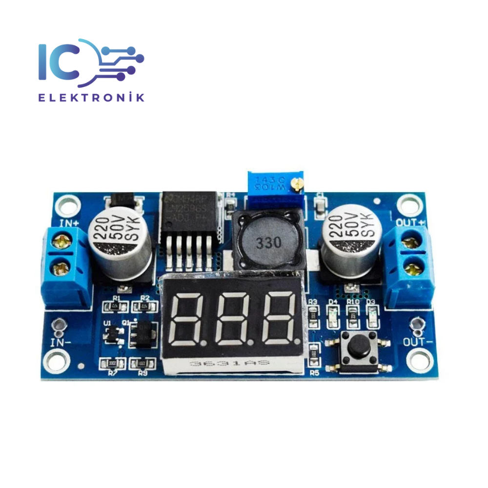 LM2596-ADJ LED Göstergeli DC-DC Voltaj Düşürücü Modül