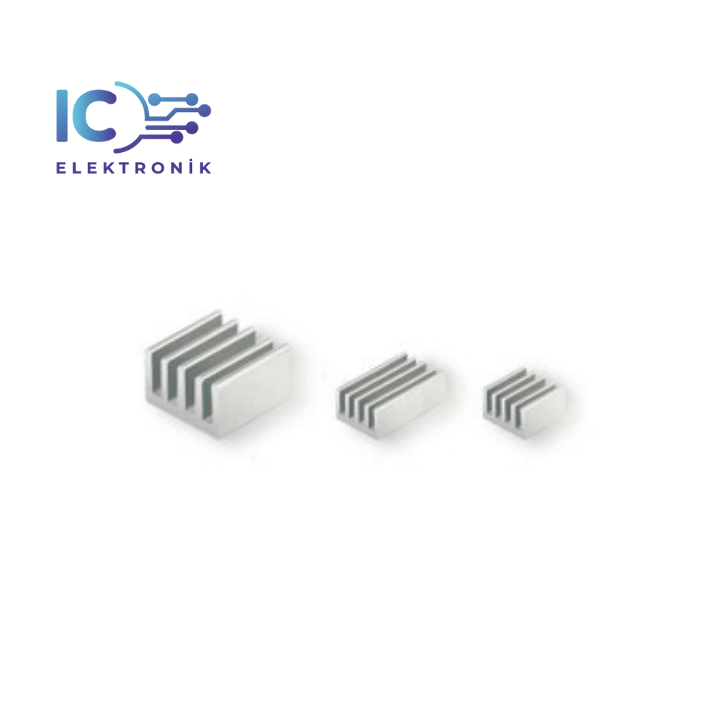 RASPBERRY Pi 2/3/B+/A+/B 3-Piece Cooler Set Silver					