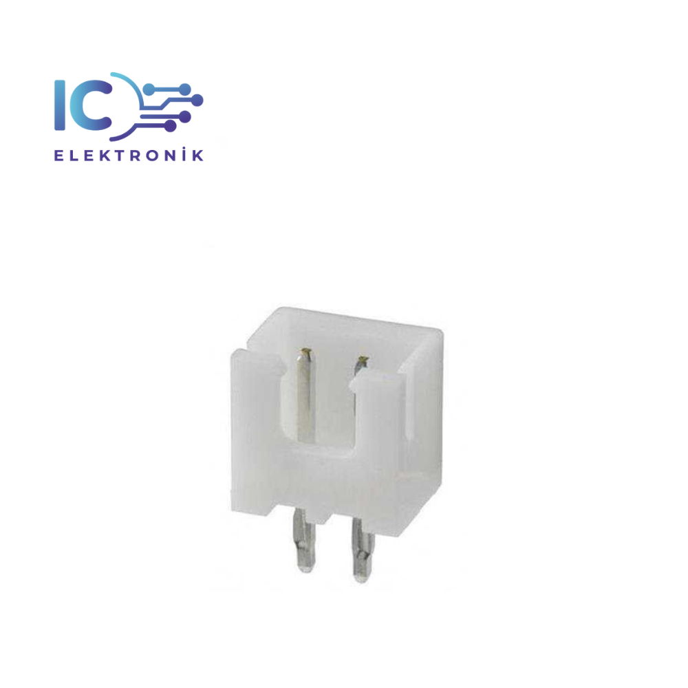JST-XH 2.54mm Soketli 2 Pin Düz Tunik Konnektör