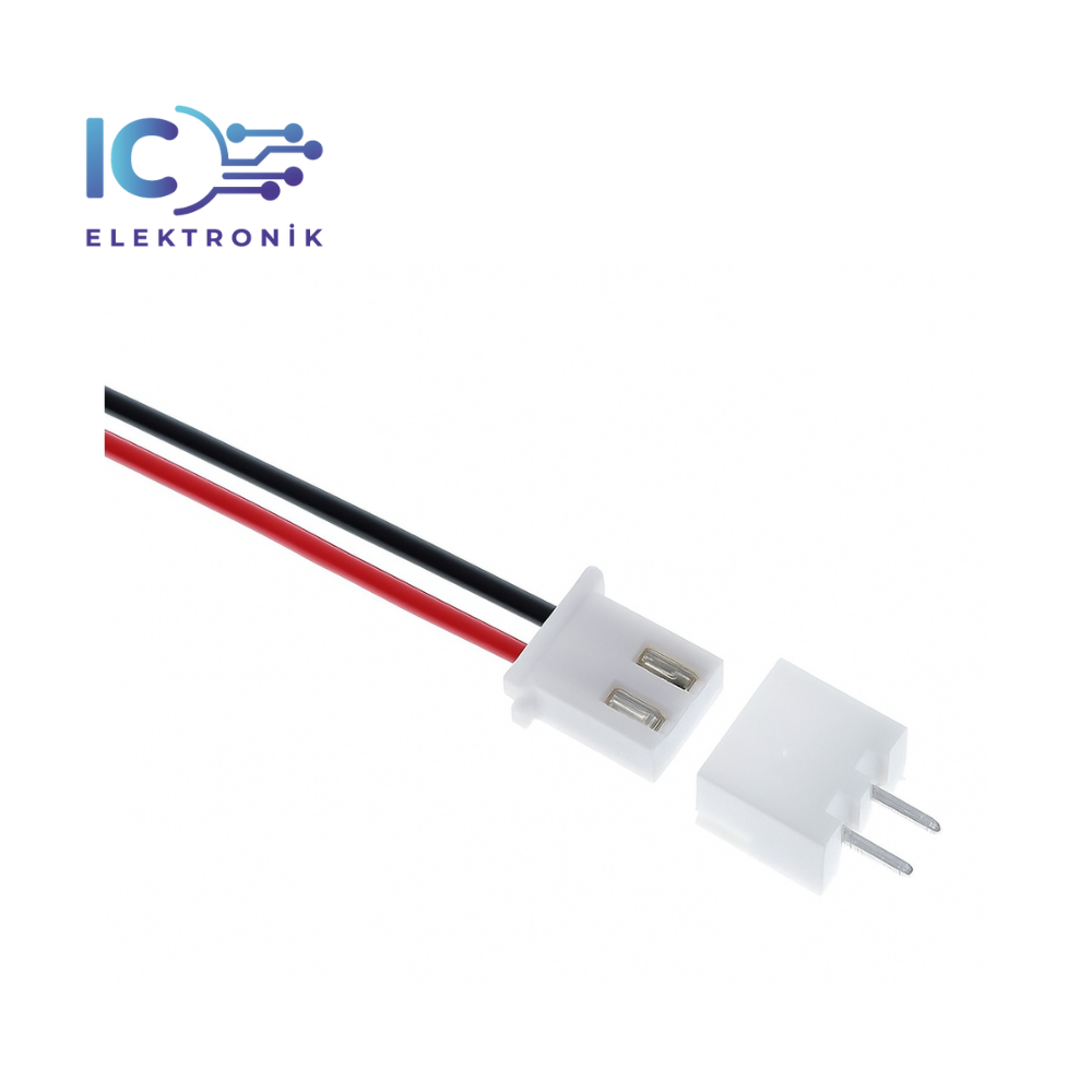 JST-XH 2.54mm  26AWG 20cm 2 pins male female
