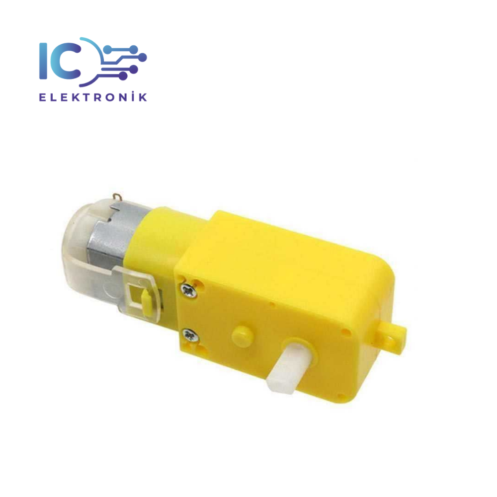 6V 250 RPM Redüktörlü Motor - Sarı