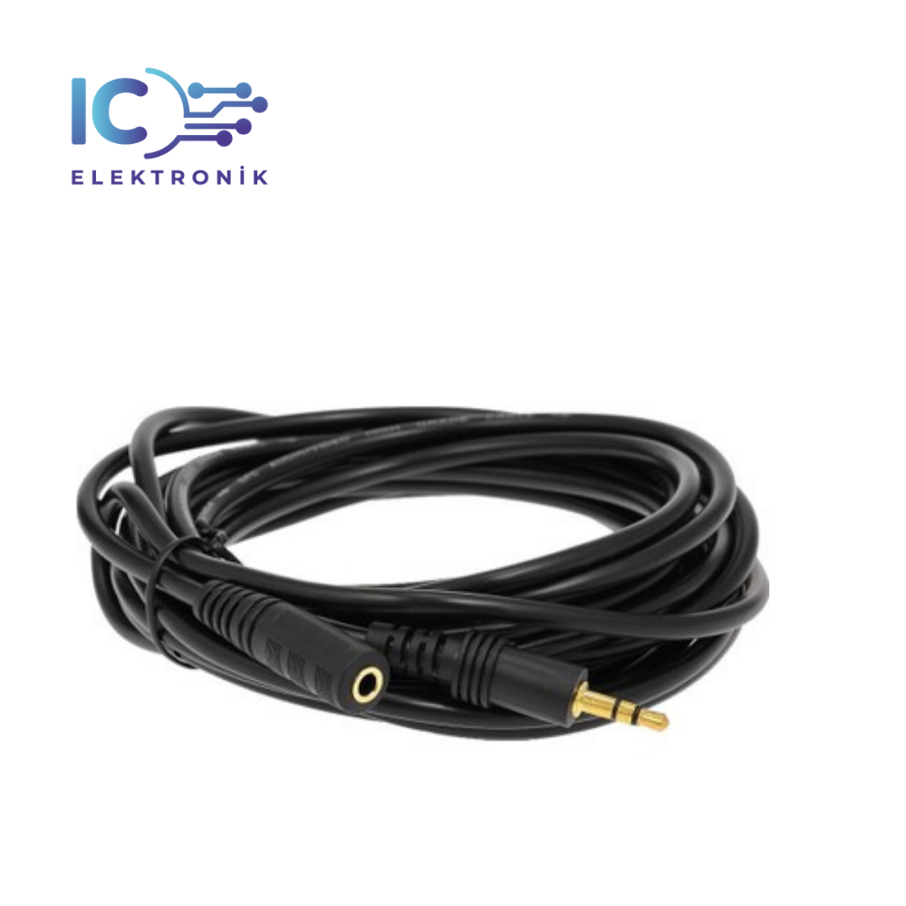 3.5mm Stereo Aux Audio Erkek - Dişi ( Male to Female ) Kablo 3m