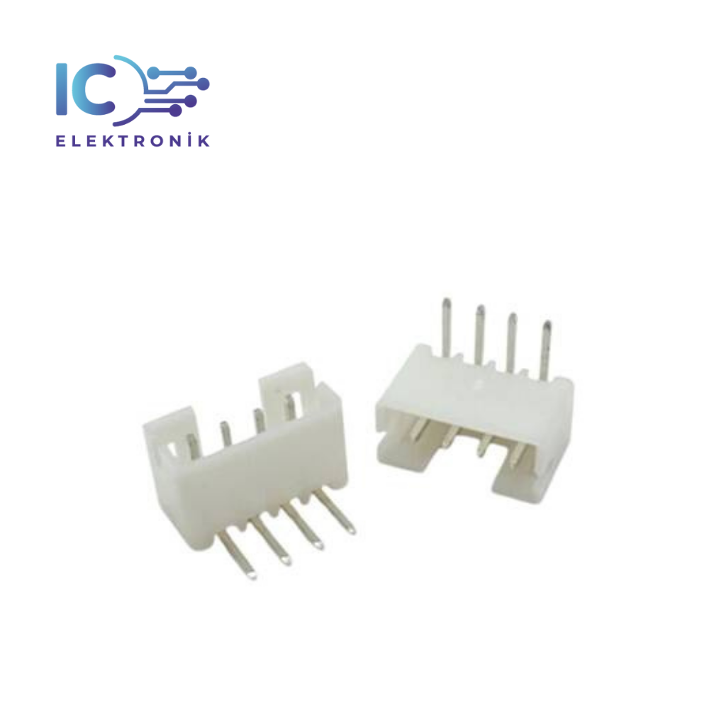 JST-XH 2.54mm Soketli 4 Pin Eğik Tunik Konnektör