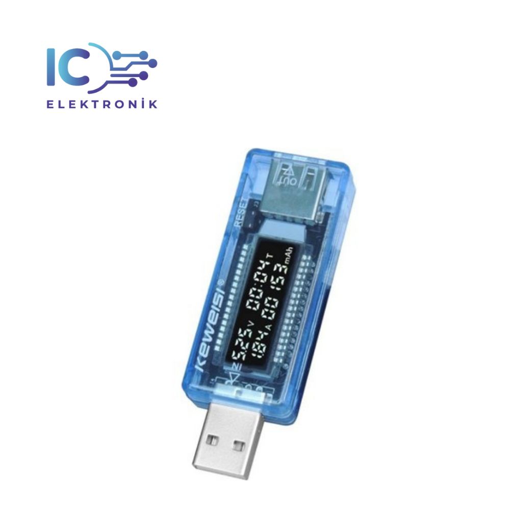 Keweısı Usb Akım ve Voltaj Ölçer