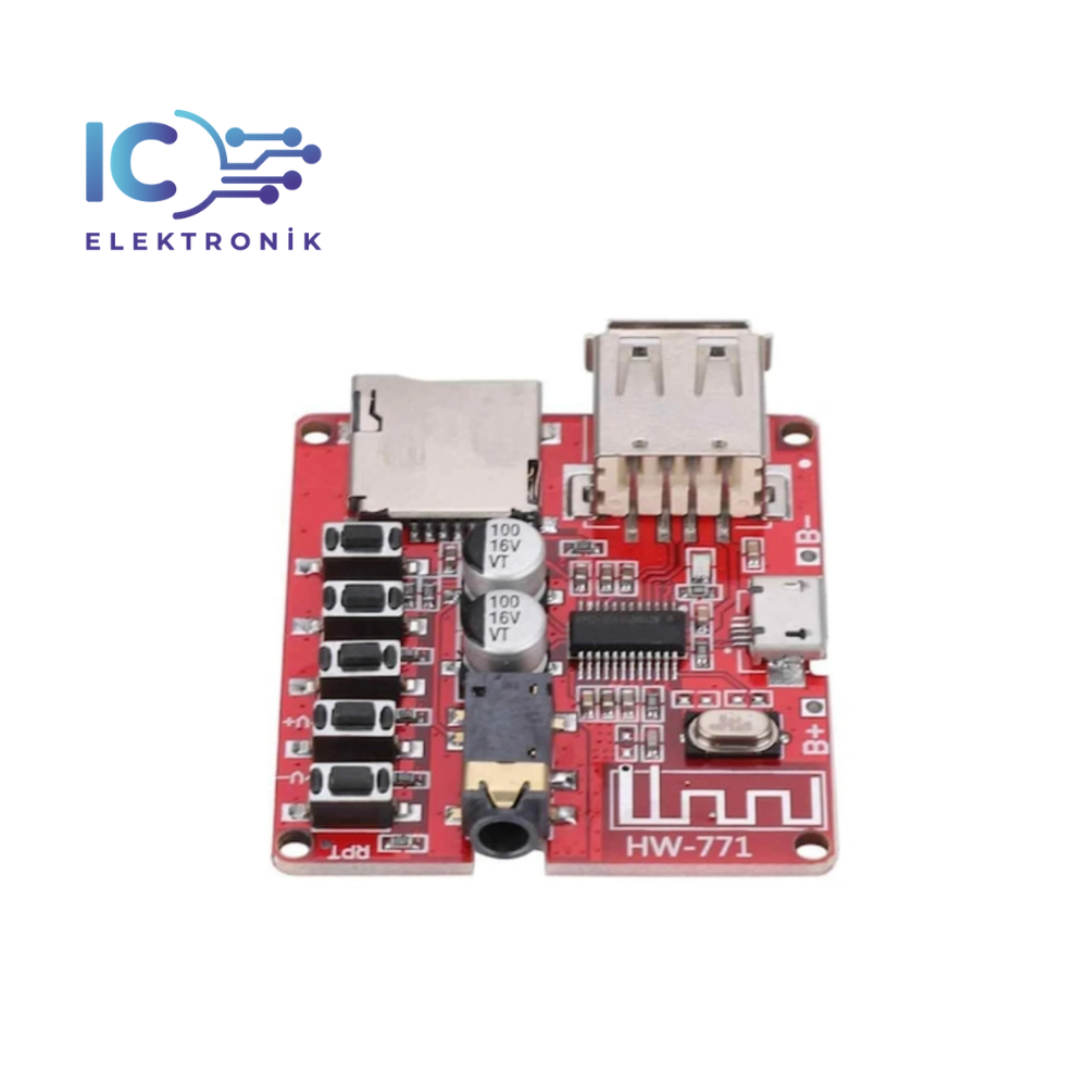 Bluetooth MP3 Modülü SD KartGirişi, USB 2.0