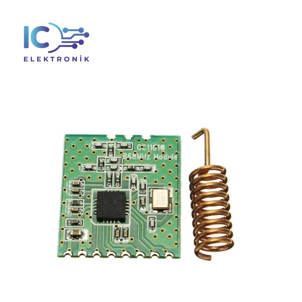 CC1101 868MHz Kablosuz Alıcı ve Verici Modülü (Antenli)