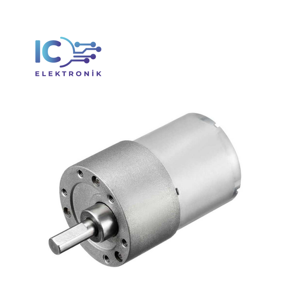 12V 35mm 59 RPM Redüktörlü DC Motor