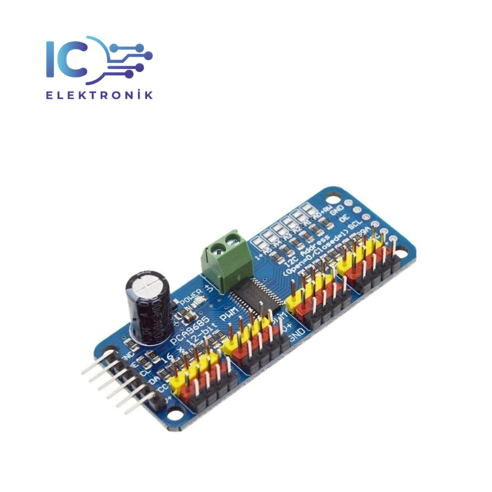 PCA9685 16 Channel I2C PWM/Servo Driver Board (Clone)