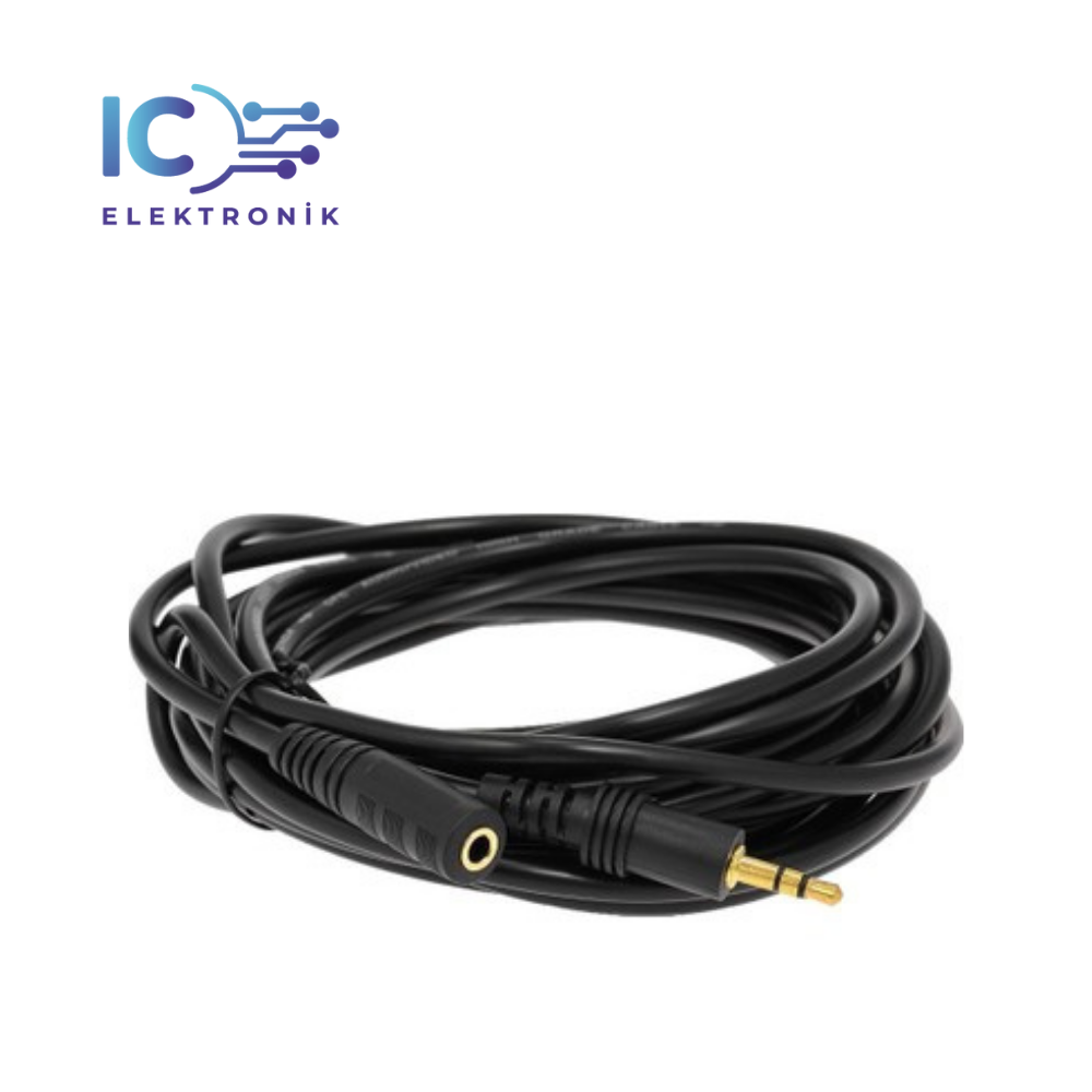 3.5mm Stereo Aux Audio Erkek - Dişi ( Male to Female ) Kablo 1.5m