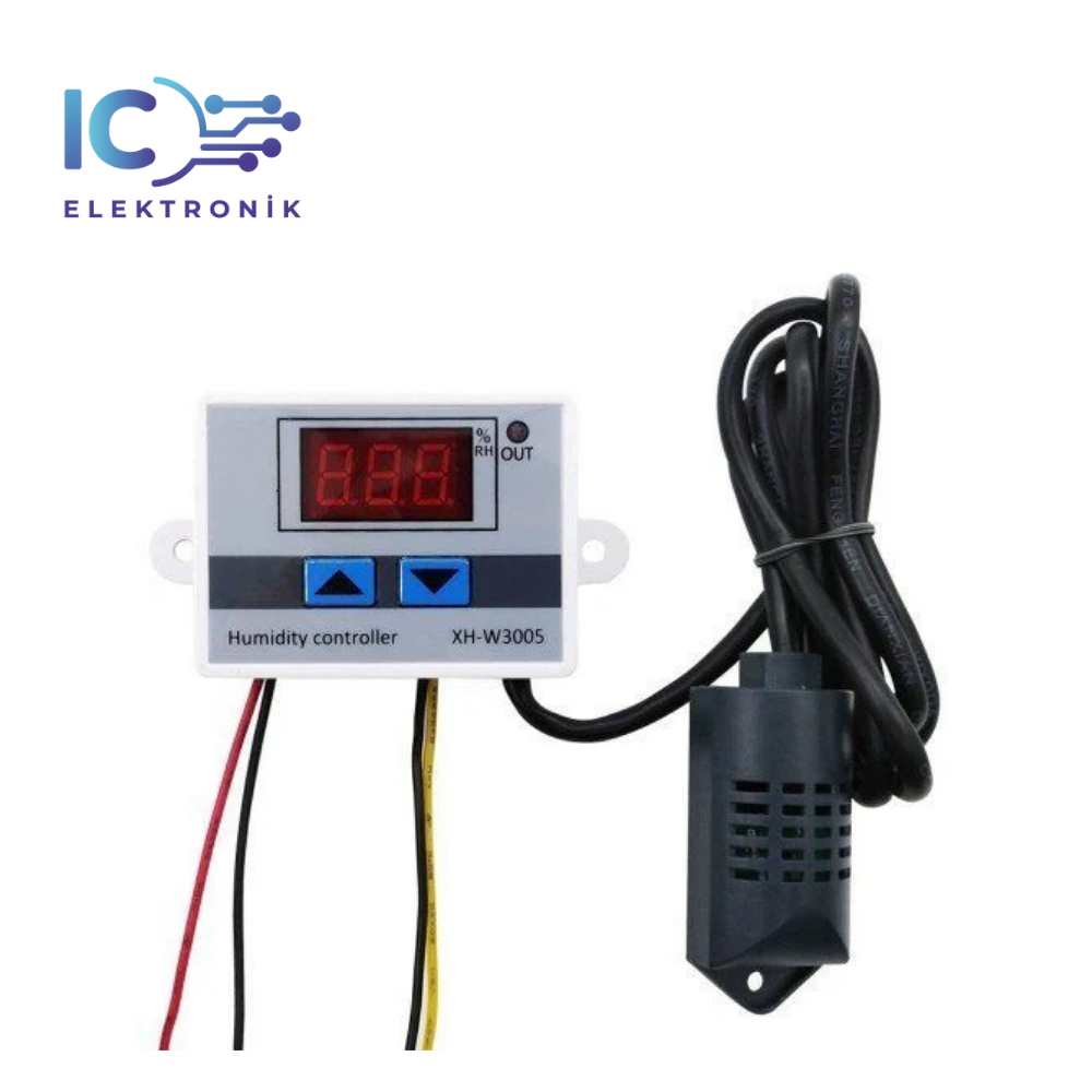 XH-W3005 Dijital Nem Kontrol Cihazı Termostat 12V 120W