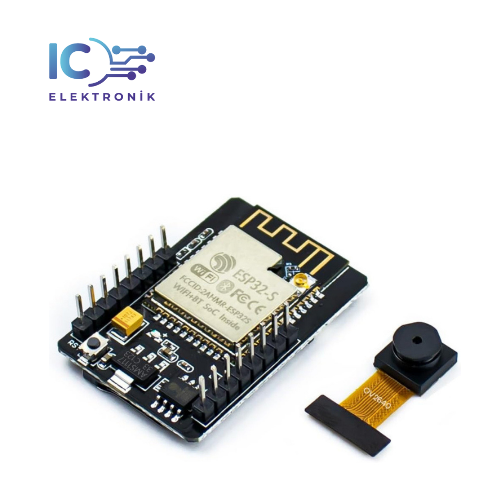 ESP32-CAM WiFi Bluetooth Geliştirme Kartı + OV2640 Kamera Modül